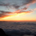 鳳凰三山からの日の出前