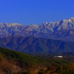 冬の瑞牆山と金峰山