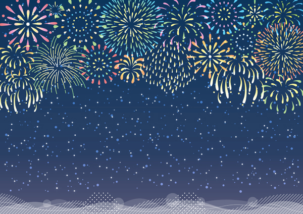 遠花火のイメージ